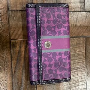 Coach Leather Trifold Wallet